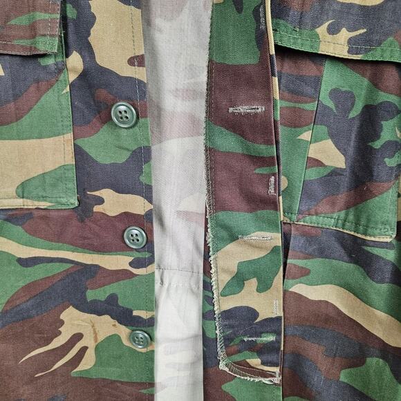 NEW Tricia Fix Upcycled Camo Shirt XS Embroidered Boho Army Teal OOAK NWT - Picture 10 of 15